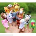 Happy Cherry 12Pcs Chinese Zodiac Finger Plush Puppet Animals Toy Models Set for Kids Preschool Kindergarten Education B014KU8DRW